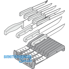 BLUM ORGA-LINE Messerhalter Breite 177,5 mm, Tiefe 260 mm, KS/Edelstahl