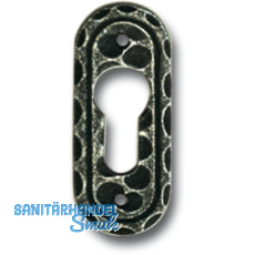 HRTNAGL Ovalrosette 30 x 42 mm, verzinkt schwarz lackiert