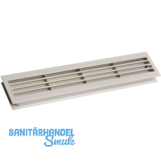 Lftungsgitter fr Zimmertren, 454 x 90 mm, TS 40 mm, Kunststoff schwarz