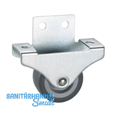 Parkett-Bockrolle 38x18 mm , TPE-Rad grau Parkett-Bockrolle 38x18 mm , TPE-Rad grau