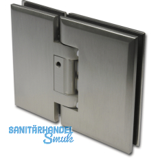 Pendeltrbeschlag Chalet-PT Glas-Glas m. Feststell. 90, Edelstahl-Effekt