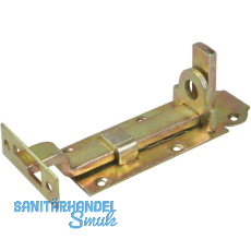 Querriegel gekrpft m. Schlieblech, Platte 180 x 55 mm, Stahl gelb passiviert