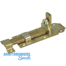 Querriegel gerade m. Schlaufe, Platte 180 x 55 mm, Stahl gelb passiviert