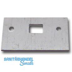 Reparaturschlieblech fr Einlegstange gerade, 53 x 33 mm, Stahl verzinkt