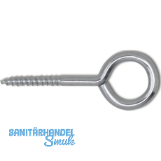 Ringschraube mit Holzgewinde 6,2x50/20 Stahl verzinkt-blau