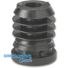 Rohrstopfen fr Hhenversteller - mit Sechskantmutter, M10x50, KS schwarz