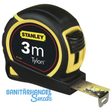 STANLEY Rollbandmaß Tylon 3 m EG-Prüfzeichen Genauigkeit II STANLEY Rollbandmaß Tylon 3 m EG-Prüfzeichen Genauigkeit II