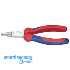KNIPEX Rundzange DIN 5745 mit kurzen, runden Backen 2K-Griff Lnge 160 mm