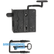 Rustikales Schlossset Melk BB, links, DM 70, Schmiedeeisen geschwrzt gewachst