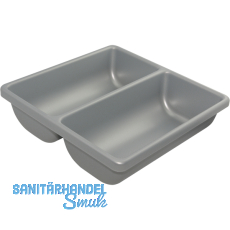 Einlegeschale Scoop II 180 x 50 x 180 mm, KS silberfarbig