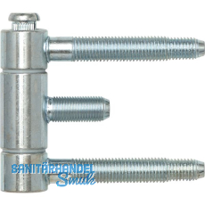 Stahlzargenband 3-tlg. f. geflzte Holztren, Band 18 x 61 mm, Stahl verzinkt