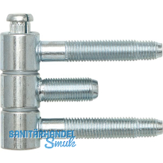 Stahlzargenband 3-tlg. f. geflzte Holztren, Band 16 x 46,7 mm, Stahl verzinkt