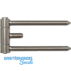 Stahlzargenband 3-tlg. m. Aushngesich. brandschutz. Band 18 x 61 mm,vernickelt