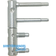 Stahlzargenband 3-DIM 2-tlg. o. Aushängesich. ø 20mm, Höhe 112mm,verzinkt silber Stahlzargenband 3-DIM 2-tlg. o. Aushängesich. ø 20mm, Höhe 112mm,verzinkt silber