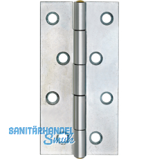 Scharnier DIN 7954 A schmal Rollen ø 4,6 mm, 40 x 26 mm, Stahl verzinkt Scharnier DIN 7954 A schmal Rollen ø 4,6 mm, 40 x 26 mm, Stahl verzinkt