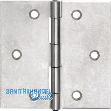 SECOTEC Scharnierband gerollt mit vernietem Stift gerade 100X100 mm VZ SB-2 BL5