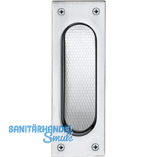 Schiebetrmuschel eckig, 40 x 120 mm, Edelstahl matt