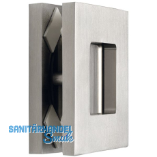 Schiebetrmuschelpaar 6405 fr Glas, eckig, Glasstrke 8 - 10 mm,silber eloxiert