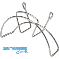 VAUTH-SAGEL Schlauch - Kabelhalter 179 x 110 x 54 mm, Stahldraht silber RAL 9006