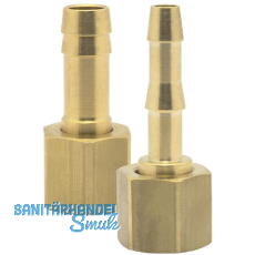 Druckluft Schlauchtlle Messing mit berwurfmutter IG 3/8\" fr 6 mm Schlauch