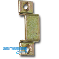 Schlaufe fr Querriegel 100/120 mm gerade, Hhe 19 mm, Stahl gelb passiviert