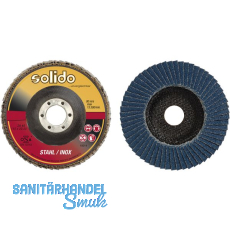 SOLIDO Schleiflamellenteller Zirkonkorund  115 mm Korn 60