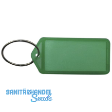 Schlsselanhnger - mit Papiereinlage, Kunststoff transparent grn