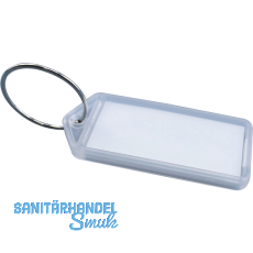 Schlsselanhnger - mit Papiereinlage, Kunststoff transparent natur