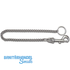 Schlsselkette - mit Jeans Haken, Lnge 460 mm, Stahl vernickelt