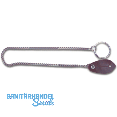 Schlsselkette - mit Jeans Haken, Lnge 460 mm, Stahl vernickelt