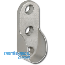 SECOTEC Schrankrohrlager oval vernickelt SB-2 BL1