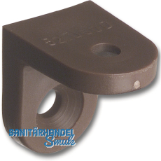 Schrankverbinder Corner 2, 23 x 23 x 24 mm, Kunststoff dunkelbraun