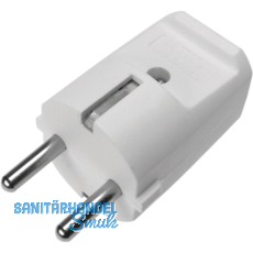 Schutzkontakt-Stecker, 2-polig, 10/16 A, 250 V, Kabeleinfhrung zentral