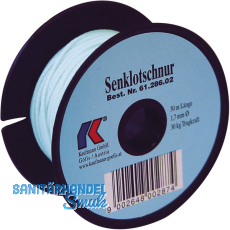 KAUFMANN Senklotschnur Polyethylen grün, auf Spule ø 1,7 mm Länge 100 m KAUFMANN Senklotschnur Polyethylen grün, auf Spule ø 1,7 mm Länge 100 m