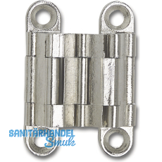 Sepa-Thin Einlass-Scharnier Hhe 39 mm, Messing vern. matt