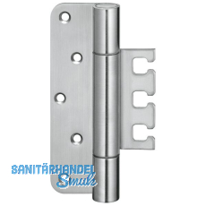 Objektband VX 7729 f. stumpf einsch. Tren, Bandhhe 120 mm, Edelstahl