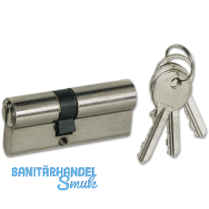 SECOTEC Einbaudoppelzylinder 30+35 Messing vernickelt SB-1 BL4