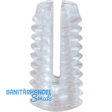 Spreizmuffe Kunststoff 11 x 5,5, Bohr-Ø 5 mm, Kunststoff natur Spreizmuffe Kunststoff 11 x 5,5, Bohr-Ø 5 mm, Kunststoff natur