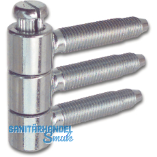 Steckband 3-tlg.  14,5 mm, Hhe 40,5 mm, Stahl wei beschichtet