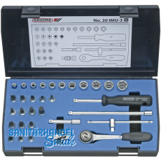 GEDORE Steckschlssel-Satz 1/4\" 20 IMU-3 mit Umschalknarre 32-teilig