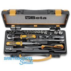 BETA Steckschlüssel-Satz 900/C13-8 1/4"vierkant mit Umschaltknarre 21-teilig BETA Steckschlüssel-Satz 900/C13-8 1/4"vierkant mit Umschaltknarre 21-teilig