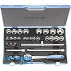 GEDORE Steckschlssel-Satz 19 VMU-10 1/2\"vierkant mit Umschaltknarre 28-teilig
