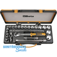 BETA Steckschlssel-Satz 920A/C20X 1/2"vierkant mit Umschaltknarre 25-teilig
