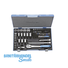 GEDORE Steckschlssel-Satz 19V20U-10 1/4\"+1/2\"vierkant mit Umschaltknarre 50-tlg