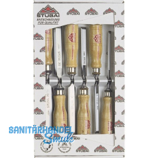 STUBAI Spezial-Stemmeisen-Satz mit Holzheft 6-teilig