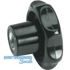 Sterngriff aus Kunststoff Auen  63 mm mit Innengewinde M 12