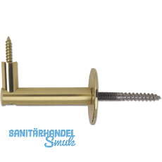 Stiegengriffsttze Rosetten  50 mm, Wandabstand 75 mm, Messing poliert