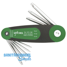 Torx Stiftschlssel-Satz im Klapphalter Serie 572 8-teilig