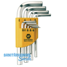 Sechskant Stiftschlssel-Satz Zoll im Clip Gr. 0,05-3/8\" 13-teilig