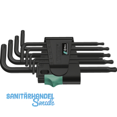 WERA Torx-Stiftschlüssel-Satz mit Kugelkopf 967PKL/9 TX 8-40 9-teilig WERA Torx-Stiftschlüssel-Satz mit Kugelkopf 967PKL/9 TX 8-40 9-teilig